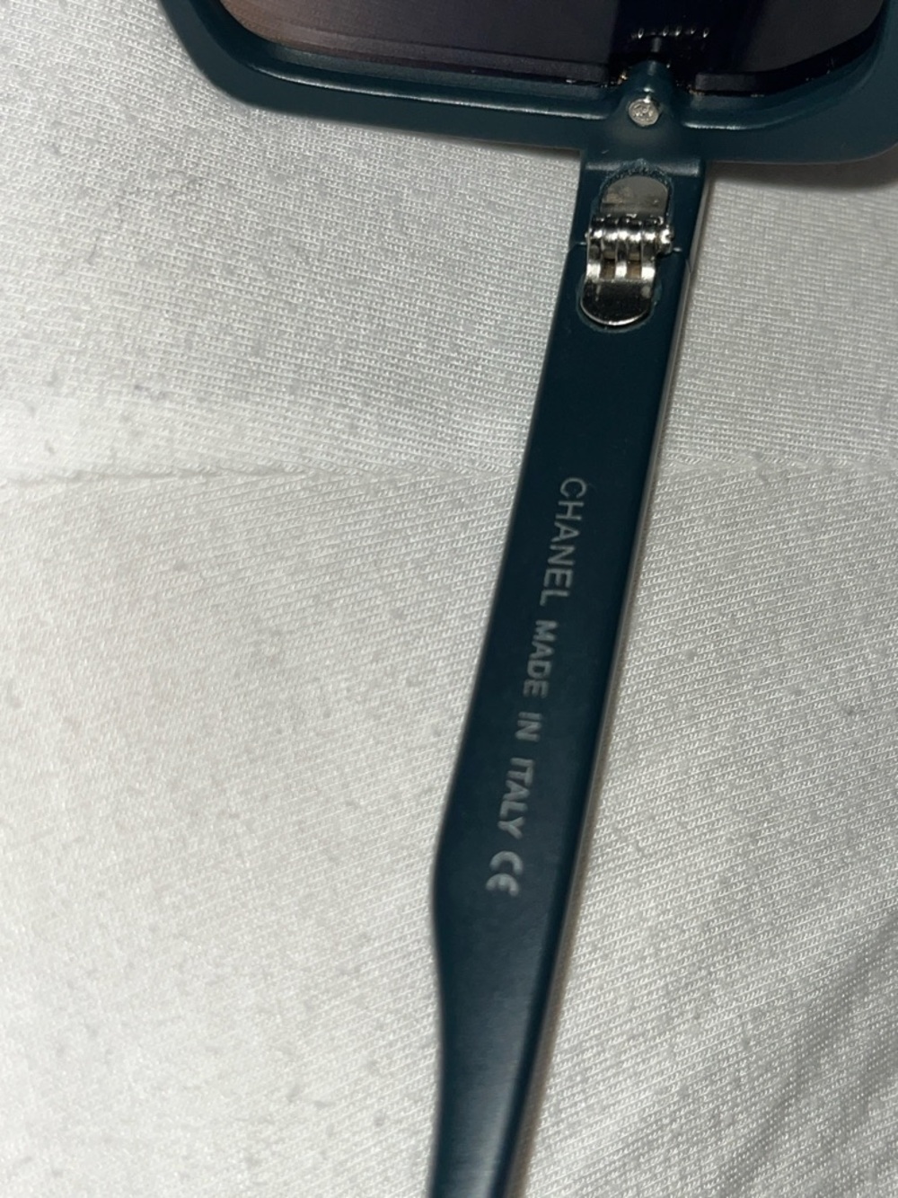 River Blue CHANEL Black Square Gradient Lens Women's Sunglasses - Picture 7 of 10